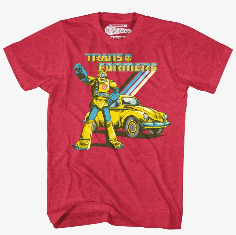 Retro Bumblebee Transformers T-shirt - Ac/dc Hard Rock Band Music Group, transparent png download