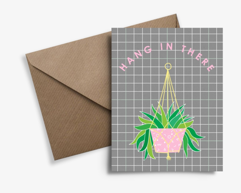 'hang In There' Greetings Card, transparent png download