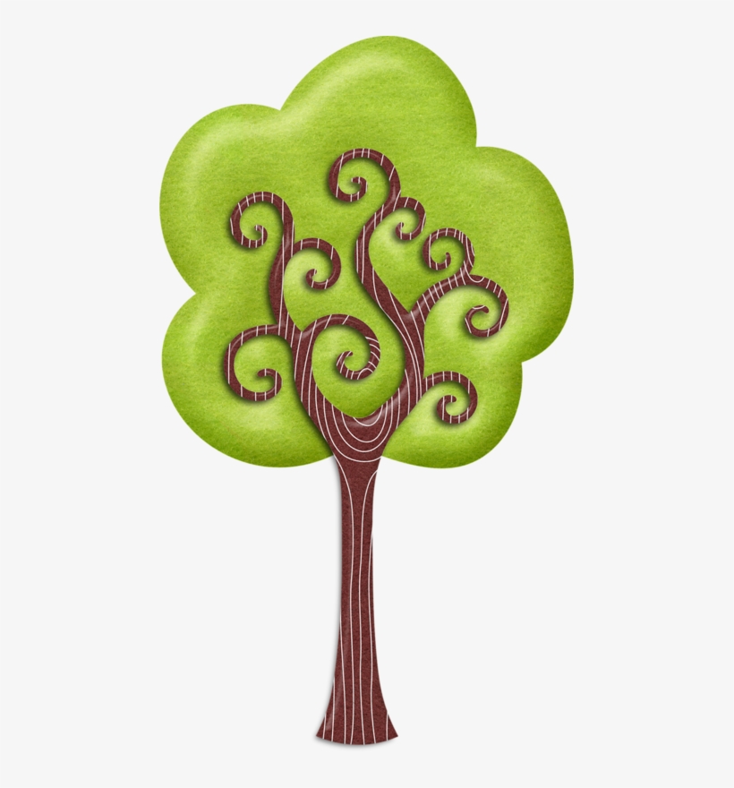 Drawing Treestree Leavesscrapbook - Cutting, transparent png download