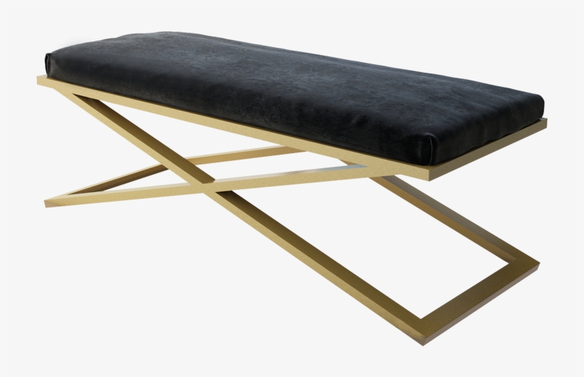X Frame Velvet Entryway Bench - Ahumada X-base Upholstered Steel Bench Everly Quinn, transparent png download