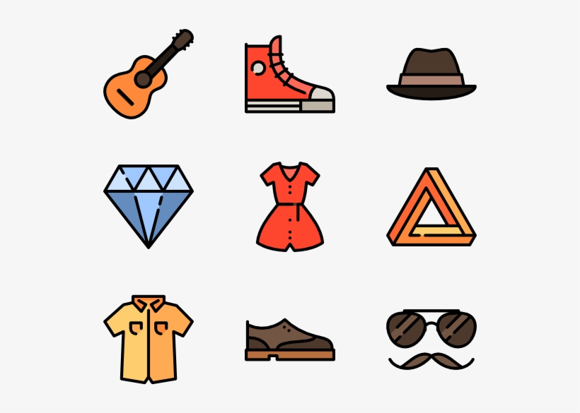 Hipster Style - Hipster Icon Png, transparent png download