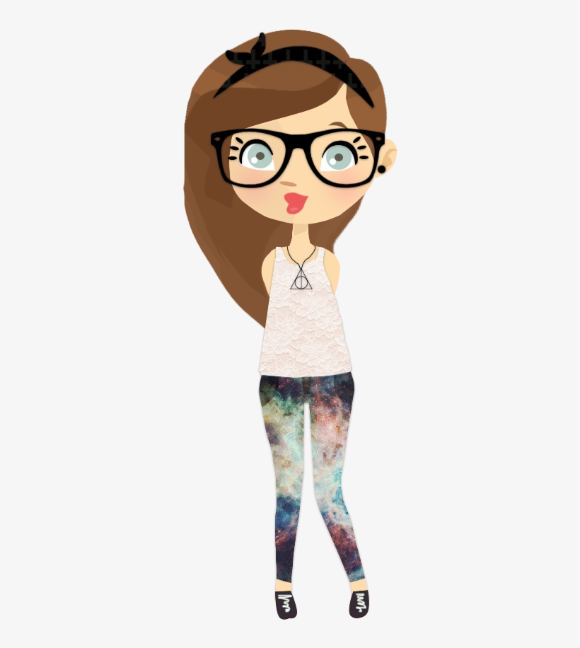 166569 Kb Hipster Girl Png - Png Hipster Doll, transparent png download