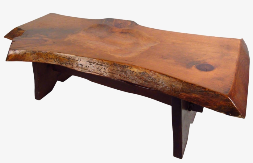 Live Edge Slab Bench On Chairish - Live Edge, transparent png download