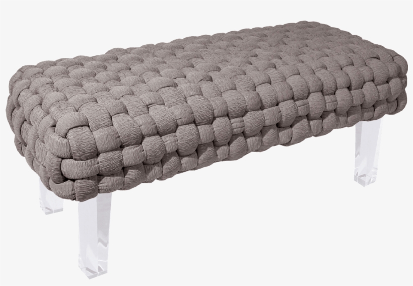 Rojo16 Ultra-modern Textured Luxury Plaited Bench, transparent png download