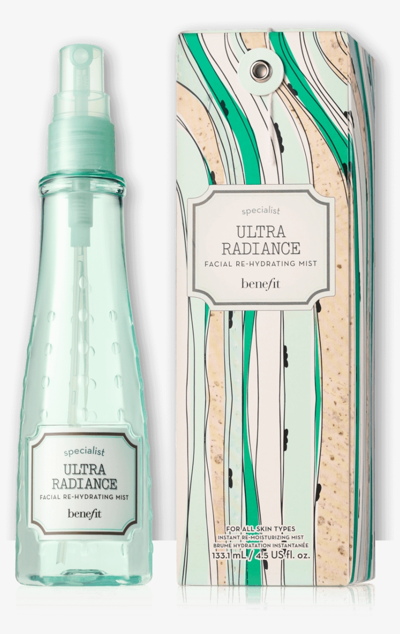 Ultra Radiance Facial Hydrating Mist - Benefit Cosmetics Ultra Radiance Facial Re Hydrating, transparent png download
