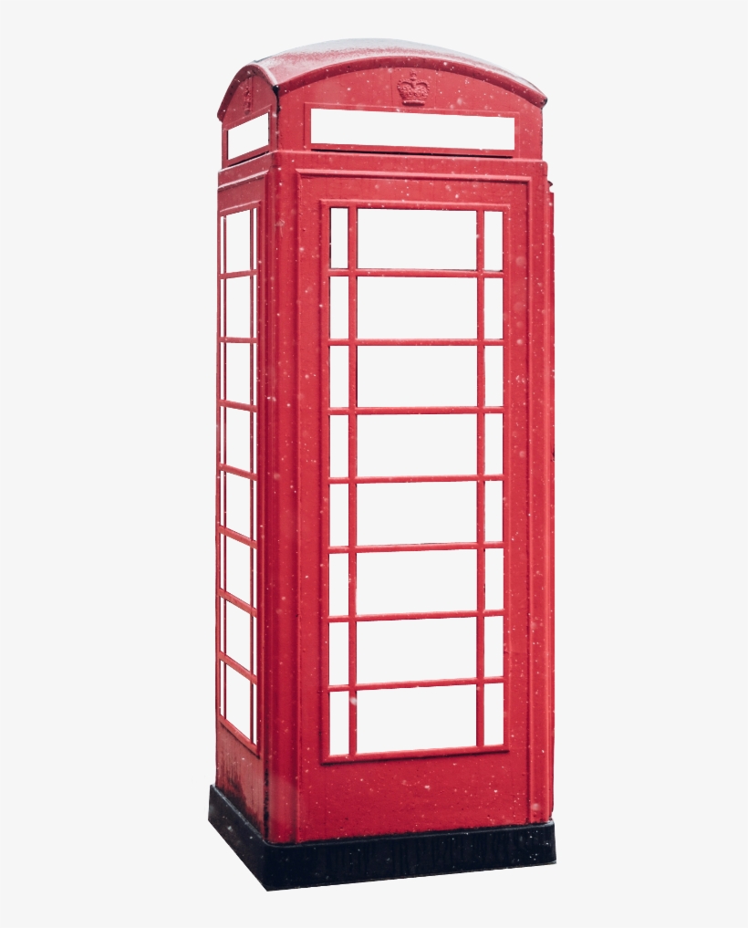 Phone Booth, Top Layer Phonebooth Red - Red Phone Box Vector, transparent png download