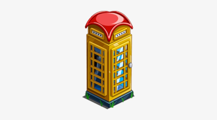 Farmville Phone Booth - Clip Art, transparent png download
