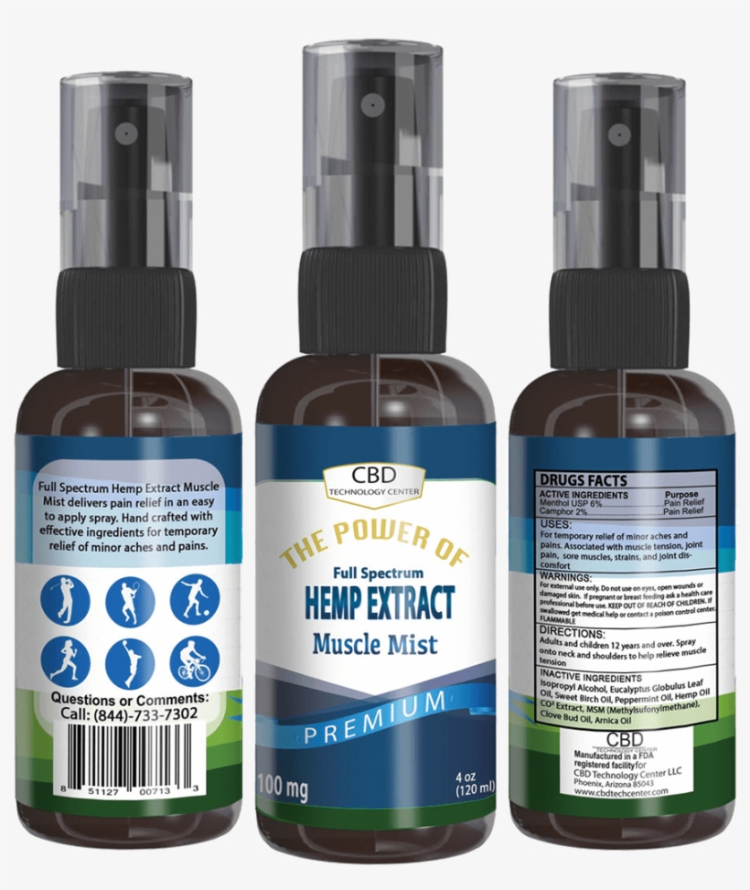 Cbd Muscle Mist - Muscle, transparent png download