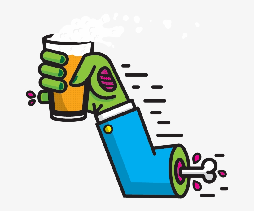 Zombie Arm Large, transparent png download