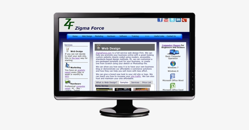 Screen Shot Of The Web Design Page On The Website - Refurbished Dell Black Inspiron I660-6986bk Desktop, transparent png download