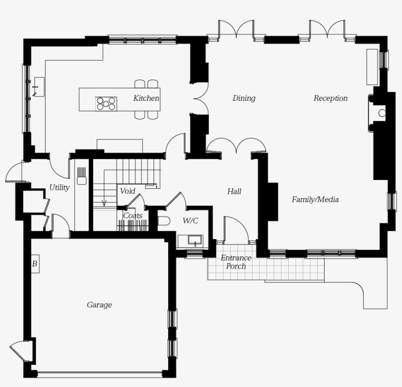 Floorplans The Sycamore Ground - Floor Plan, transparent png download