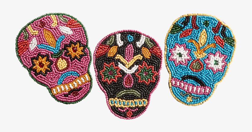 Dia De Los Muertos Skeleton Beads - Bead, transparent png download