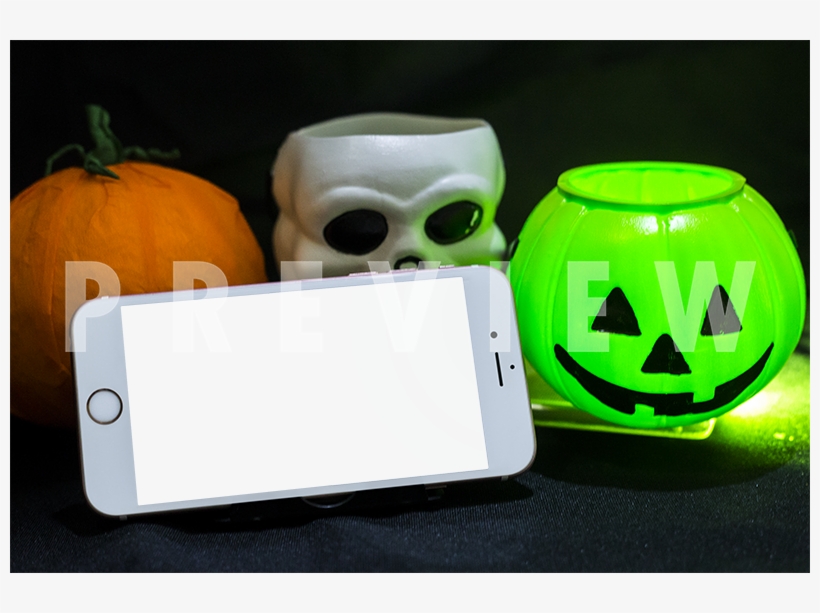 Halloween Decorations Such As Scary Green Pumpkin, - Pumpkin, transparent png download