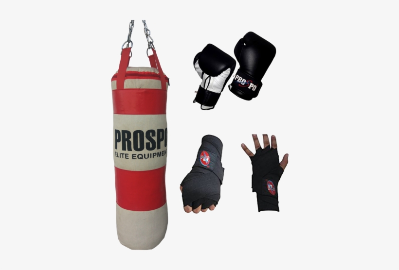 Sale Prospo Strong And Rough 3 Feet Red& White Canvas - Punching Bag, transparent png download
