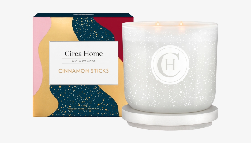 Circa Home Cinnamon Sticks 260g Christmas Soy Candle - Candle, transparent png download
