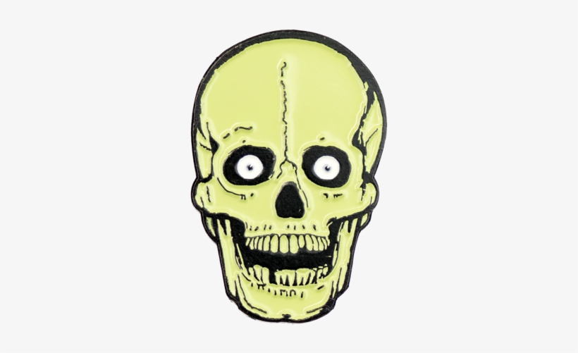 Sale Green Skull Enamel Pin - Vitreous Enamel, transparent png download