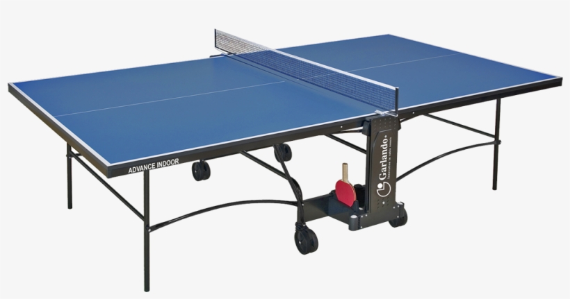 Garlando Tavolo Ping Pong Advance Indoor Blu Con Ruote, transparent png download