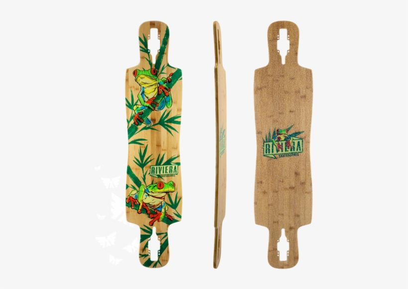 Riviera La Rana Longboard Skateboard Deck W/ Grip - Riviera Longboards, transparent png download