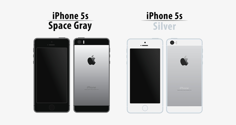 Iphone 5s Gray And Silver, transparent png download