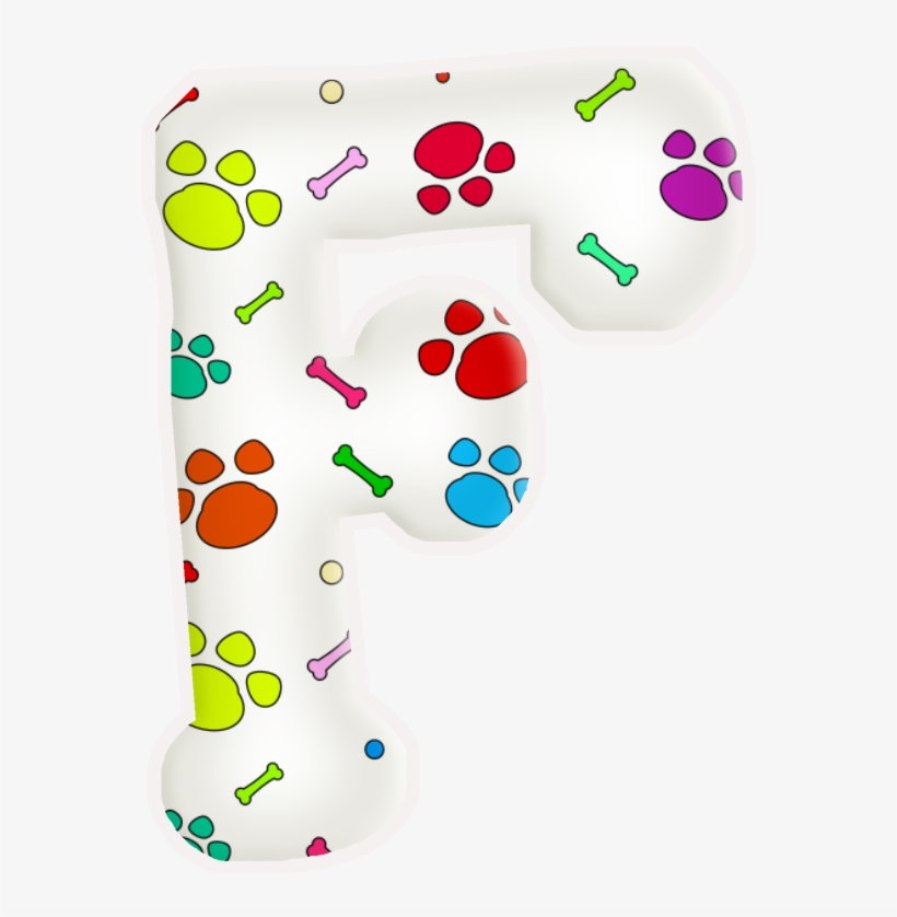 Alfabeto De Huellas De Perritos - Letras Con Huellas De Perro, transparent png download