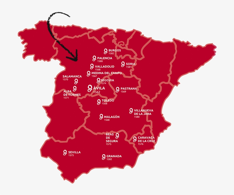 Mapa Flecha Es - Spain Map Outline Vector, transparent png download