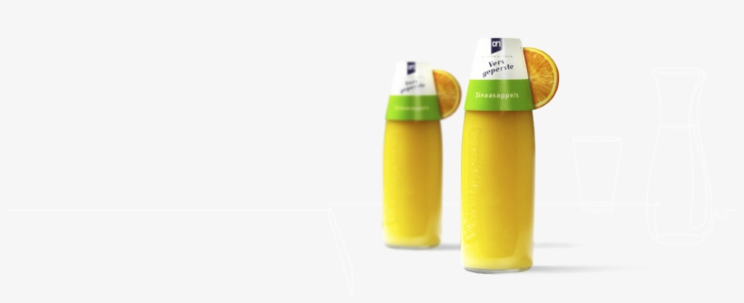 Design Of A Juice Bottle For Albert Heijn - Orange Juice, transparent png download
