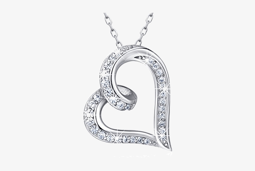 View Collection - Jewelryl 925 Sterling Silver Infinity Heart Necklace, transparent png download