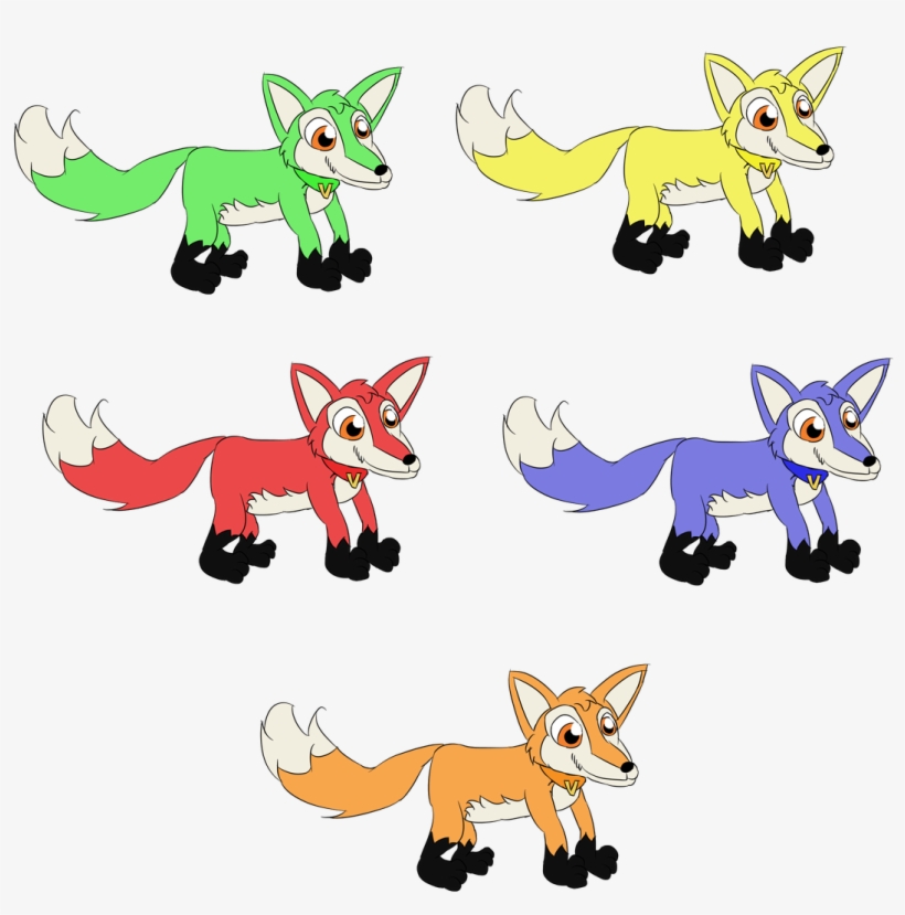 Volfoxes' Big Ears Help Them With Their Acute Sense - Cartoon, transparent png download
