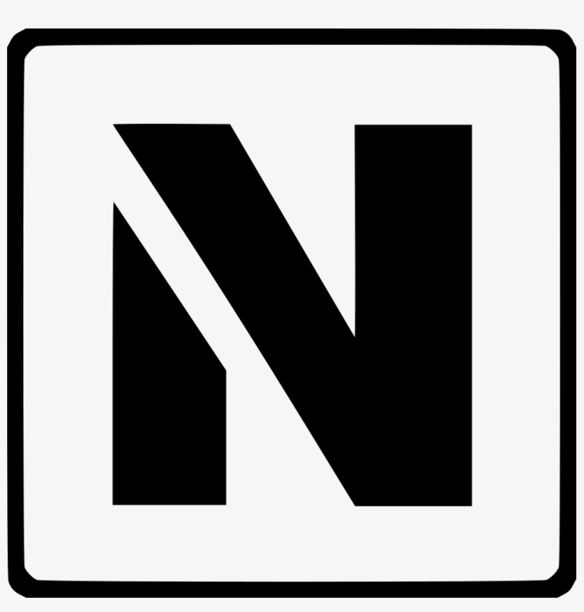 Modern Latin Alphabet N Comments - N Free Icon Png, transparent png download