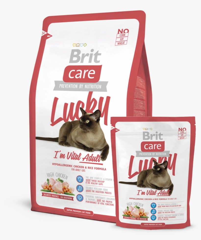 Brit Care Cat Lucky I'm Vital Adult - Brit Care Cat Lucky, transparent png download