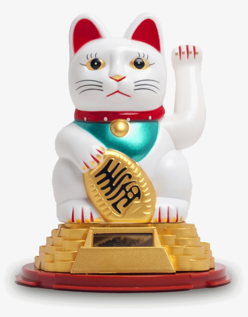 Lucky Cat Solar - Glückskatze Maneki Neko Relaxdays, transparent png download