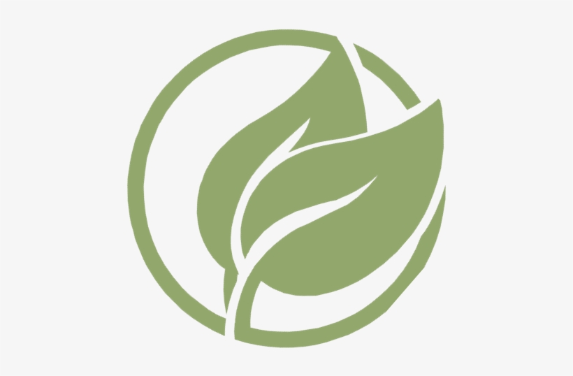 2 Leafs - Leaf In Circle Icon Png, transparent png download