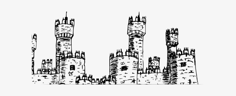 Castle Clipart Black And White, transparent png download
