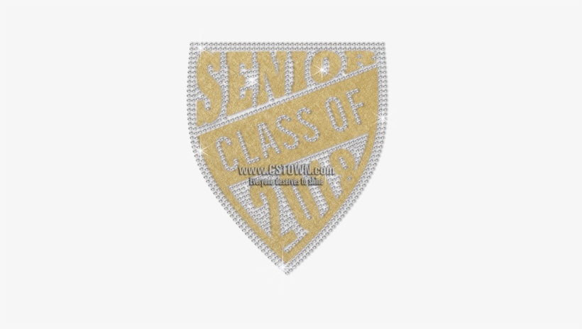 Sale Golden Senior Class Diamante Badge - Label, transparent png download