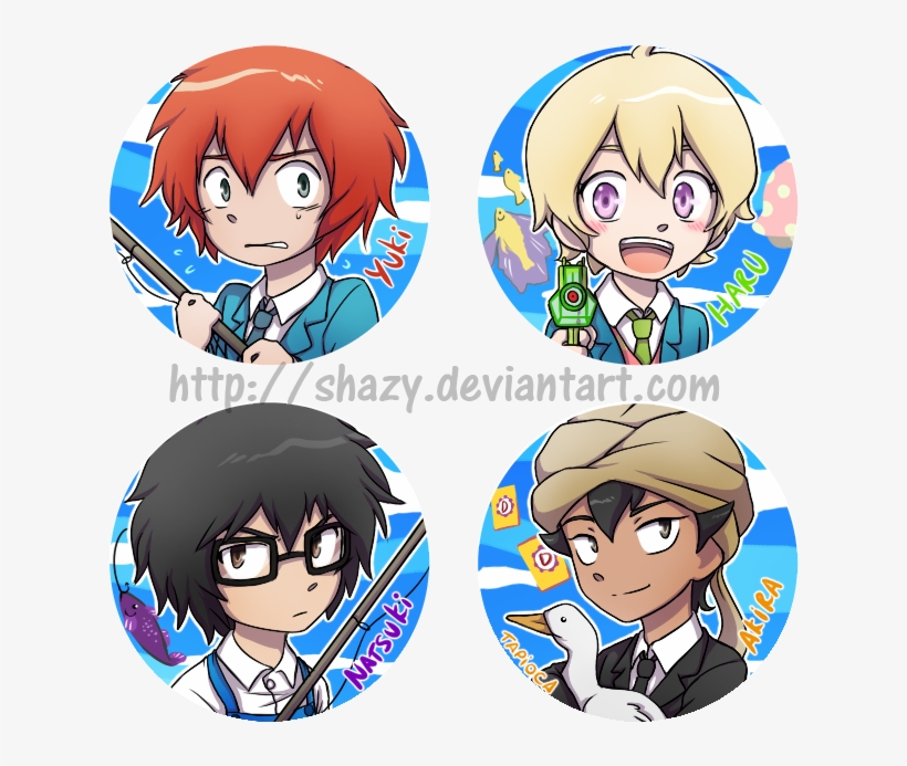 Tsuritama Button Badges For Sale By Shazy - 2012, transparent png download