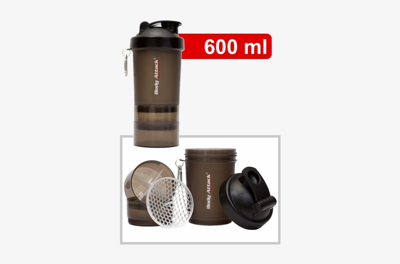 Neon Smart Shake / Smartshake - 600ml-gunsmoke, transparent png download