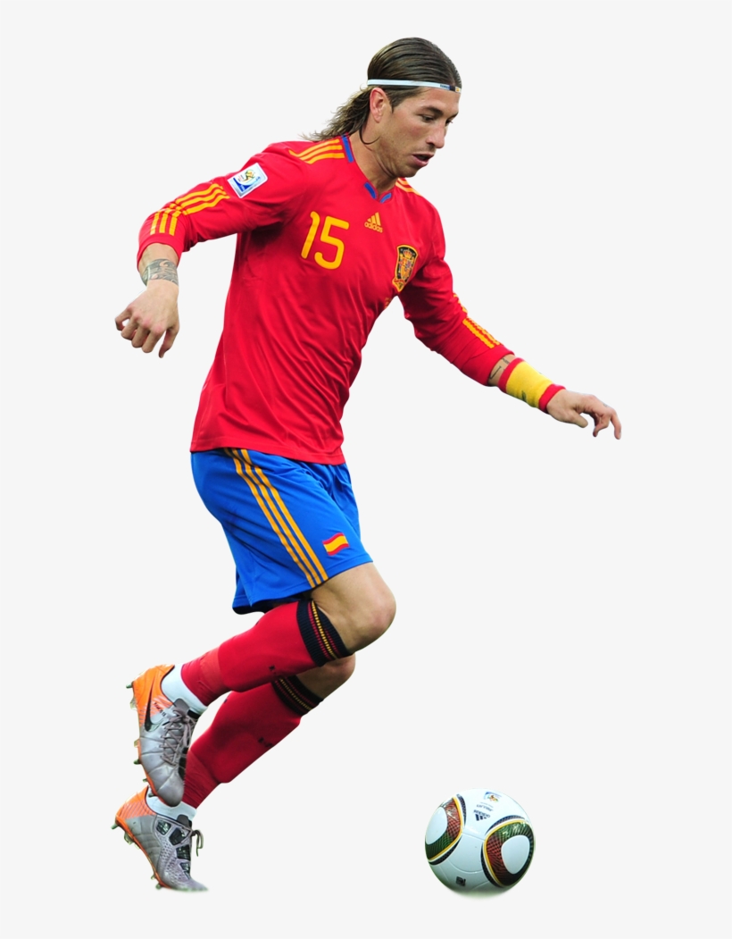2 Renders De Sergio Ramos - Jugador De Futbol Corriendo Png, transparent png download