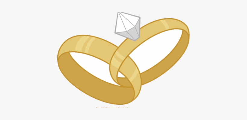 Love Birds Wedding Bands Clip Art , Wedding Ring - 2 Rings Wedding Png, transparent png download