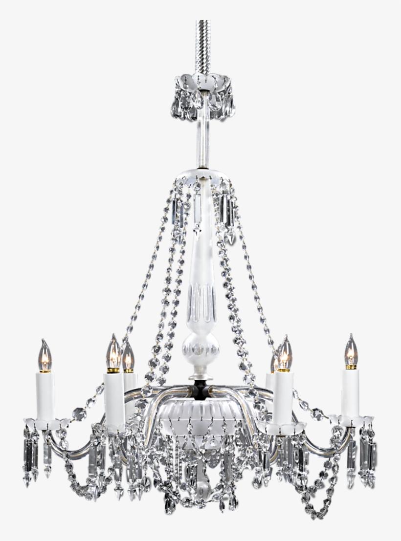 Venetian Clear Glass Chandelier - Chandelier, transparent png download