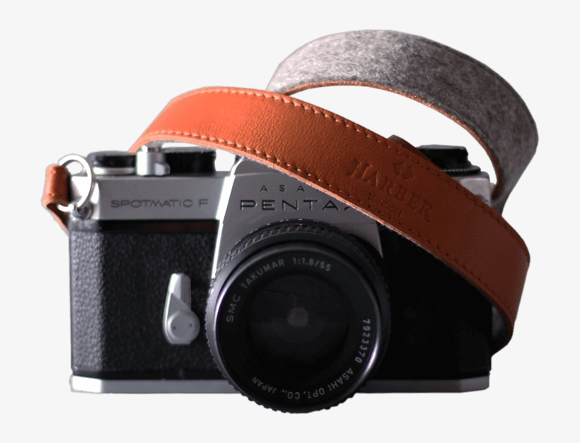 Adjustable Leather & Felt Camera Strap Camera Strap - Strap, transparent png download