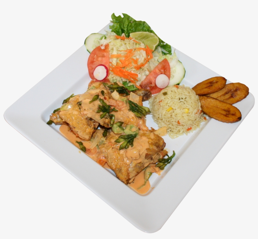 Pollo A La Crema Con Loroco - Plate Lunch, transparent png download