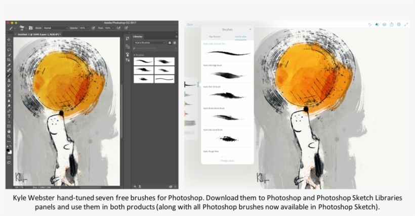 Photoshop - Photoshop Sketch Android, transparent png download