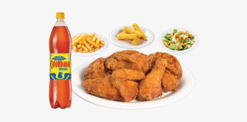 Combo Pollo Apanado - Colombiana Postobon Carbonated Drink, transparent png download