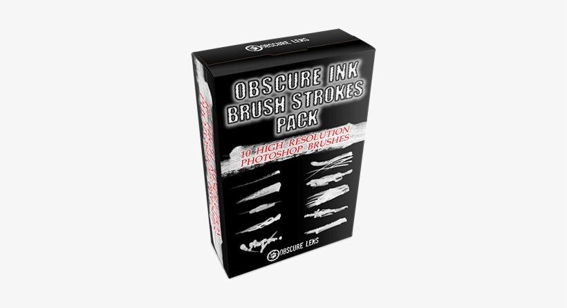 Obscure "ink" Brush Strokes Pack - Box, transparent png download