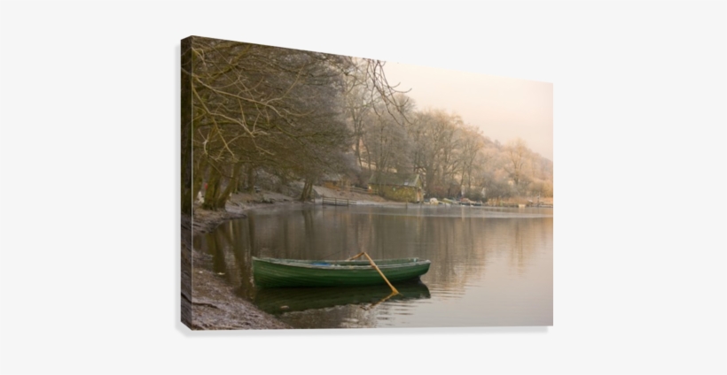 Rowboat Sitting At The Shore Of A Lake, Cumbria, England - Lake With Row Boat, transparent png download