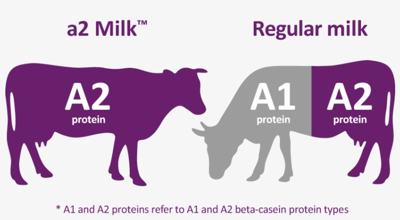 Most Cows' Milk Brands Today Contain A Mix Of Both - A2 Milk, transparent png download