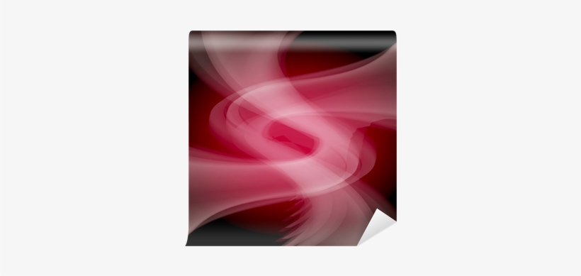 Fotomural Ondas De Color Rojo En El Fondo Oscuro • - Graphic Design, transparent png download