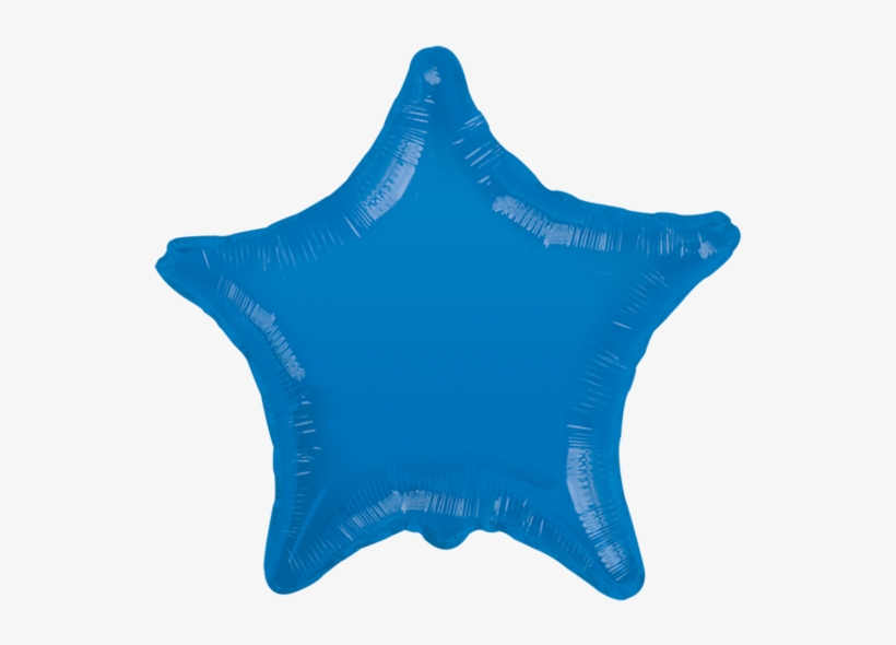 Globo Metálico Estrella Mediana Azul - Black Star Gellibean Balloon, transparent png download