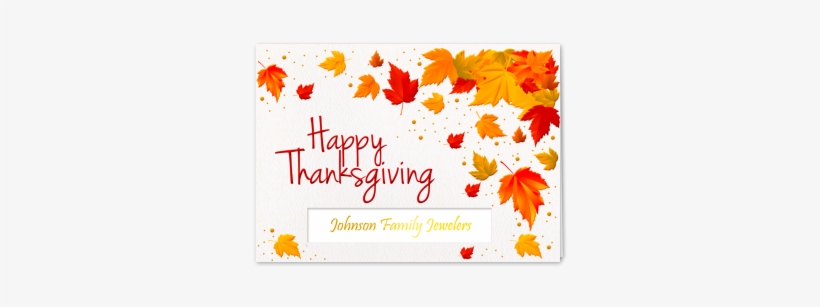 Picture Of Bright Thanksgiving Leaves Greeting Card - Blog, transparent png download