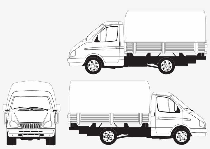 Gas, Gazelle, Awning, Body, Truck, Load, Vector - 트럭 Ai, transparent png download